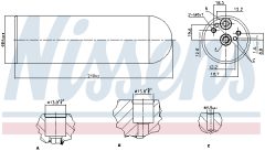 NISSENS 95231 — Filtru deshidrator aer condiționat