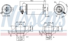NISSENS 95260 — Filtru deshidrator aer condiționat