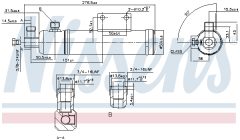 NISSENS 95287 — Filtru deshidrator aer condiționat