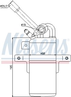 NISSENS 95331 — Осушитель кондиционера
