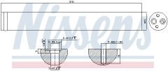 NISSENS 95342 — Filtru deshidrator aer condiționat