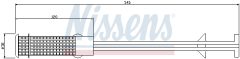 NISSENS 95407 — Filtru deshidrator aer condiționat