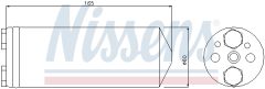 NISSENS 95425 — Осушитель кондиционера