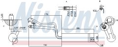 NISSENS 95448 — Filtru deshidrator aer condiționat