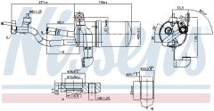 NISSENS 95449 — Filtru deshidrator aer condiționat