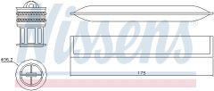 NISSENS 95456 — Filtru deshidrator aer condiționat