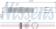 NISSENS 95457 — Filtru deshidrator aer condiționat