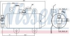 NISSENS 95459 — Filtru deshidrator aer condiționat