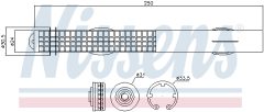 NISSENS 95467 — Filtru deshidrator aer condiționat