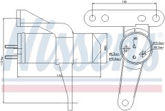 NISSENS 95470 — Filtru deshidrator aer condiționat