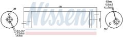NISSENS 95473 — Filtru deshidrator aer condiționat