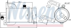 NISSENS 95474 — Filtru deshidrator aer condiționat