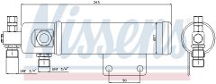 NISSENS 95493 — Filtru deshidrator aer condiționat