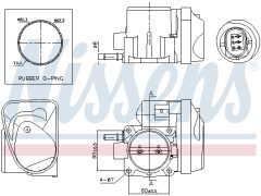NISSENS 955005 — Clapetă de accelerație