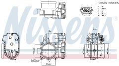 NISSENS 955007 — Дроссельная заслонка