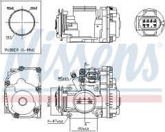 NISSENS 955039 — Дроссельная заслонка