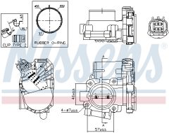 NISSENS 955059 — Дроссельная заслонка