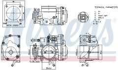 NISSENS 955063 — Дроссельная заслонка