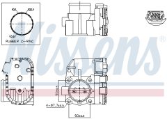 NISSENS 955075 — Дроссельная заслонка