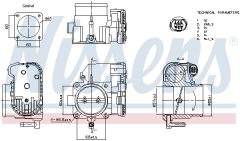 NISSENS 955081 — Дроссельная заслонка