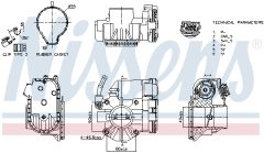 NISSENS 955091 — Clapetă de accelerație