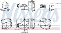 NISSENS 955092 — Clapetă de accelerație