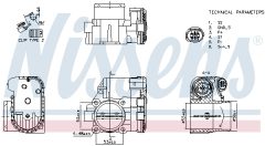 NISSENS 955119 — Clapetă de accelerație