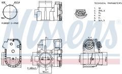 NISSENS 955120 — Дроссельная заслонка