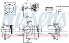 NISSENS 955177 — Clapetă de accelerație