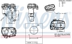 NISSENS 955178 — Clapetă de accelerație