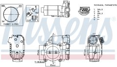 NISSENS 955186 — Clapetă de accelerație