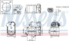 NISSENS 955192 — Clapetă de accelerație