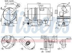 NISSENS 95520 — Осушитель кондиционера