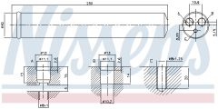 NISSENS 95522 — Filtru deshidrator aer condiționat