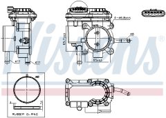 NISSENS 955237 — Дроссельная заслонка