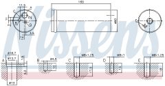 NISSENS 95524 — Осушитель кондиционера