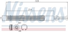 NISSENS 95526 — Осушитель кондиционера