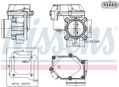 NISSENS 955260 — Дроссельная заслонка