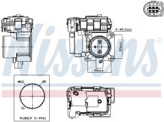NISSENS 955263 — Дроссельная заслонка