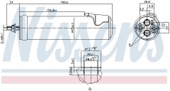 NISSENS 95565 — Filtru deshidrator aer condiționat