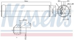 NISSENS 95569 — Осушитель кондиционера
