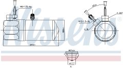 NISSENS 95572 — Filtru deshidrator aer condiționat