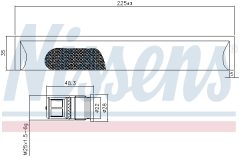 NISSENS 95576 — Осушитель кондиционера