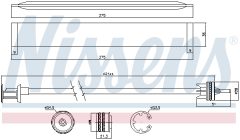NISSENS 95577 — Filtru deshidrator aer condiționat