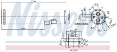 NISSENS 95601 — Filtru deshidrator aer condiționat