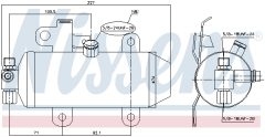 NISSENS 95604 — Filtru deshidrator aer condiționat