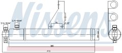 NISSENS 95606 — Filtru deshidrator aer condiționat