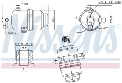 NISSENS 95763 — Осушитель кондиционера
