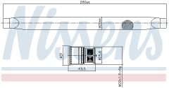 NISSENS 95764 — Filtru deshidrator aer condiționat