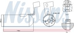 NISSENS 95767 — Filtru deshidrator aer condiționat